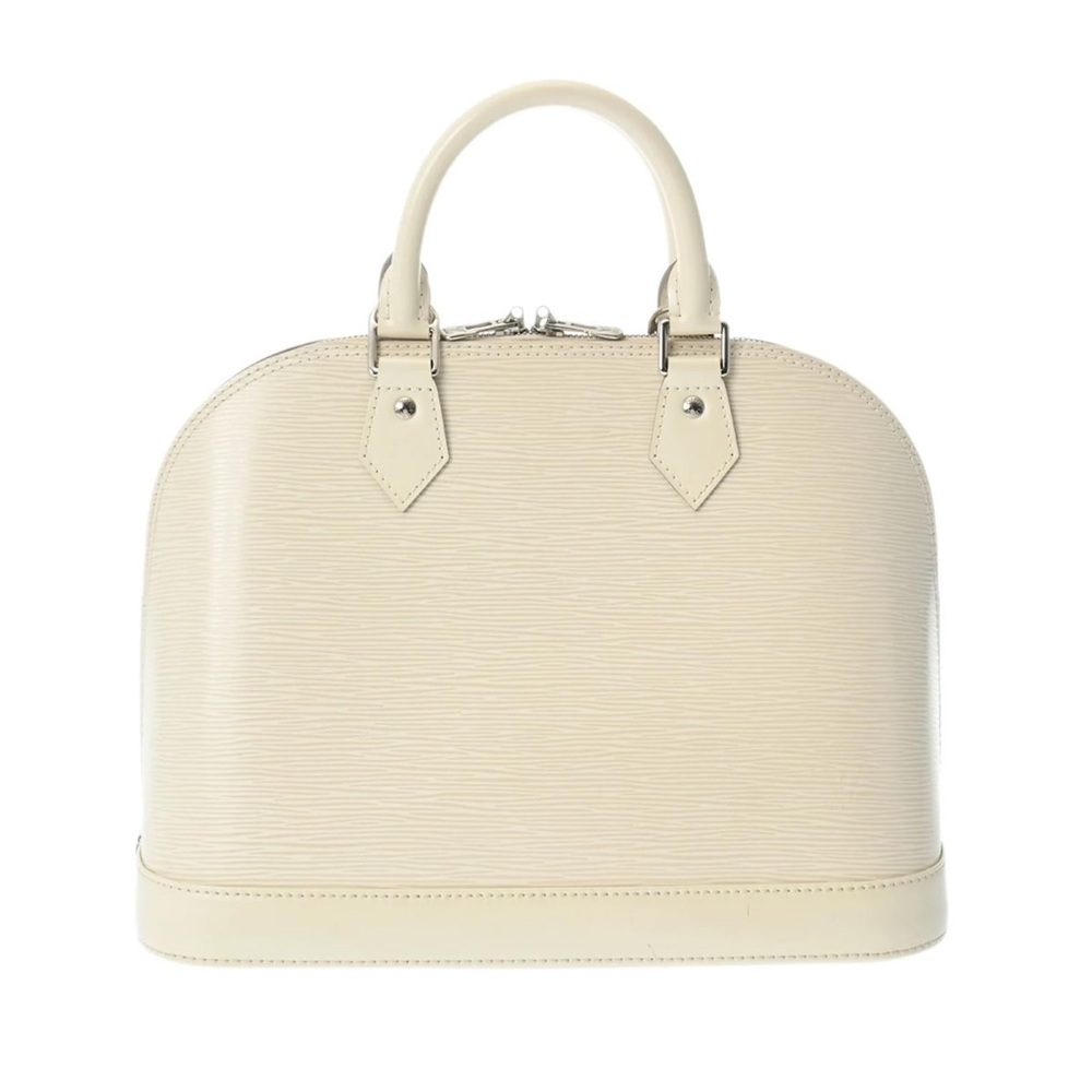 Louis Vuitton Alma Epi Handbag Yvoire White